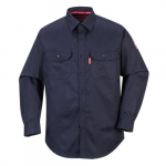 Bizflame 88/12 Flame Resistant Shirt, XXL, Navy