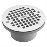 Chrome General Purpose Drain, IPS, PVC, Round, 3-1/2"