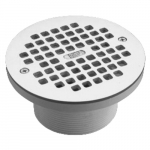Stainless General Purpose Drain, IPS, PVC, Round, 3-1/2"