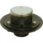 Plastic Stainless Steel Shower Drain, Non-Membrane, 2"