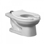Elongated Toilet Bowl, Floor Mount, 1.28 gpf