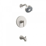 Pixley Single Handle Bathtub, Brushed Nickel