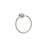 Pixley Round Closed Towel Ring, Brushed Nickel