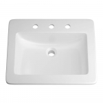Hoffman Series Rectangular Drop-in Bathroom Sink