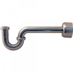 P-Trap with Hi Box Flange, Brushed Nickel, 1-1/4"