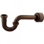 P-Trap with Hi Box Flange, Oil Rubbed Bronze, 1-1/4"