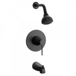 Spiers Single Handle Tub, Shower Trim, Matte Black