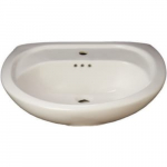Lisbon Valley Pedestal Bathroom Sink, Single Hole