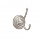 Hopkins 2-Hook Robe Hook, PVD Brushed Nickel