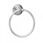 Hopkins Round Closed Towel Ring, Wall Mount, Chrome
