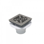PF607 Series Plastic Shower Drain, Brass, Square