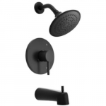 Orrs Handle Bathtub, Faucet, Matte Black Trim Only