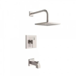 Kelper Handle Bathtub, Faucet, Brushed Nickel