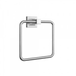 Kelper Rectangular Closed Towel Ring, Chrome