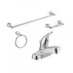 Faucet Single Handle and Hardware Kit, CP, NPSM