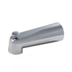Diverter Tub Spout Slip Fitting, Polished Chrome, 7"