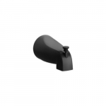 Tub Spout, Matte Black, Diverter, 5/8" OD