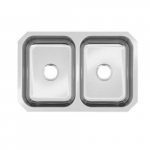 Plomosa Double Bowl Undermount Kitchen Sink, Steel