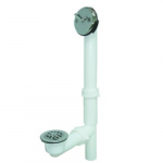PFWO400 Series Plastic Trip Lever Drain, Chrome Plated