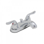 Two Handle Centerset Bathroom Sink Faucet, Chrome