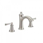 Faucet Widespread Bathroom Sink, Brushed Nickel