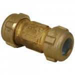 3/8" x 5" IPS x CTS Brass Rubber Compression Coupling