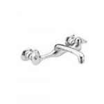 Two Handle Lever Service Faucet, Polished Chrome