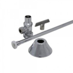 Toilet 5/8" x 3/8" Supply Kit, Chrome Plated