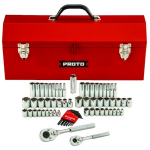 1/4" and 3/8" Drive Socket Set- 6 and 12 Point