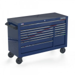 Bank Roller Cabinet, Blue, 55" 13 Drawer Double
