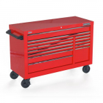 Bank Roller Cabinet, Red, 55" 13 Drawer Double