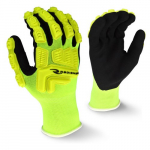 High Visibility Work Glove with TPR, XL, Yellow