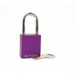 1-1/2" Safety Padlock, 1-1/2" Shackle, Purple