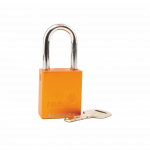 1-1/2" Safety Padlock, 1-1/2" Shackle, Yellow