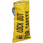Safety Lockout Bag, 10 x 18", Yellow