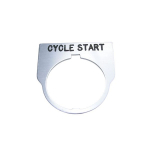 30.5mm Standard Legend Plate, "CYCLE START"