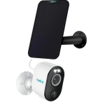 2K 4MP Camera White with Solar Panel Black