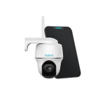 5MP Camera (White) with Solar Panel (Black)