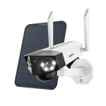 4K Panoramic Wi-Fi Camera with Solar Panel (Black)