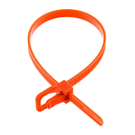 EveryTie 12 In 50Lb Orange Releasable Tie