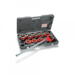 12-R Exposed Ratchet Threader Set with Carrying Case