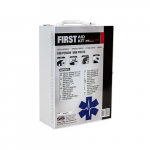 100-Person First Aid Kit, 586 Pieces, Metal Case