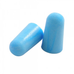 Pre-Shaped Soft Foam Ear Plugs, Blue, NRR 31