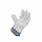 Split Leather Palm Gloves, One Size, Cotton