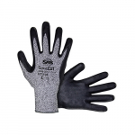 SafeCut HPPE Knit Glove, Nitrile Palm, 2X-Large