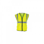 Class 2 Safety Vest, Polyester, Yellow, Medium