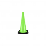 Traffic Safety Cone, 18", Green, PVC, Molded
