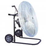 30" White Fan with Cart