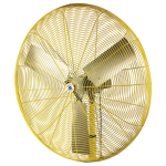 36" Circulation Fan, Yellow OSHA Guards