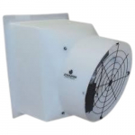 24" Direct Drive Poly Exhaust Fan, Poly Shutter